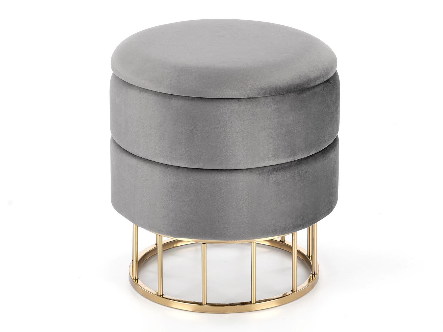 Poef Houston 819 (Grijs + Gouden)