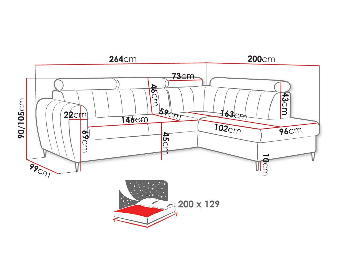 Hoekbank Temple 125 (Kronos 01)