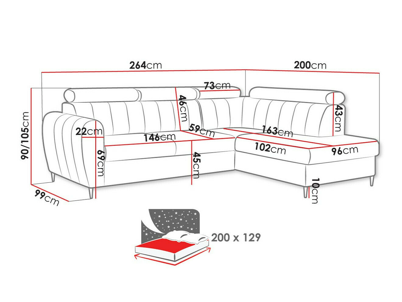 Hoekbank Temple 125 (Kronos 19)