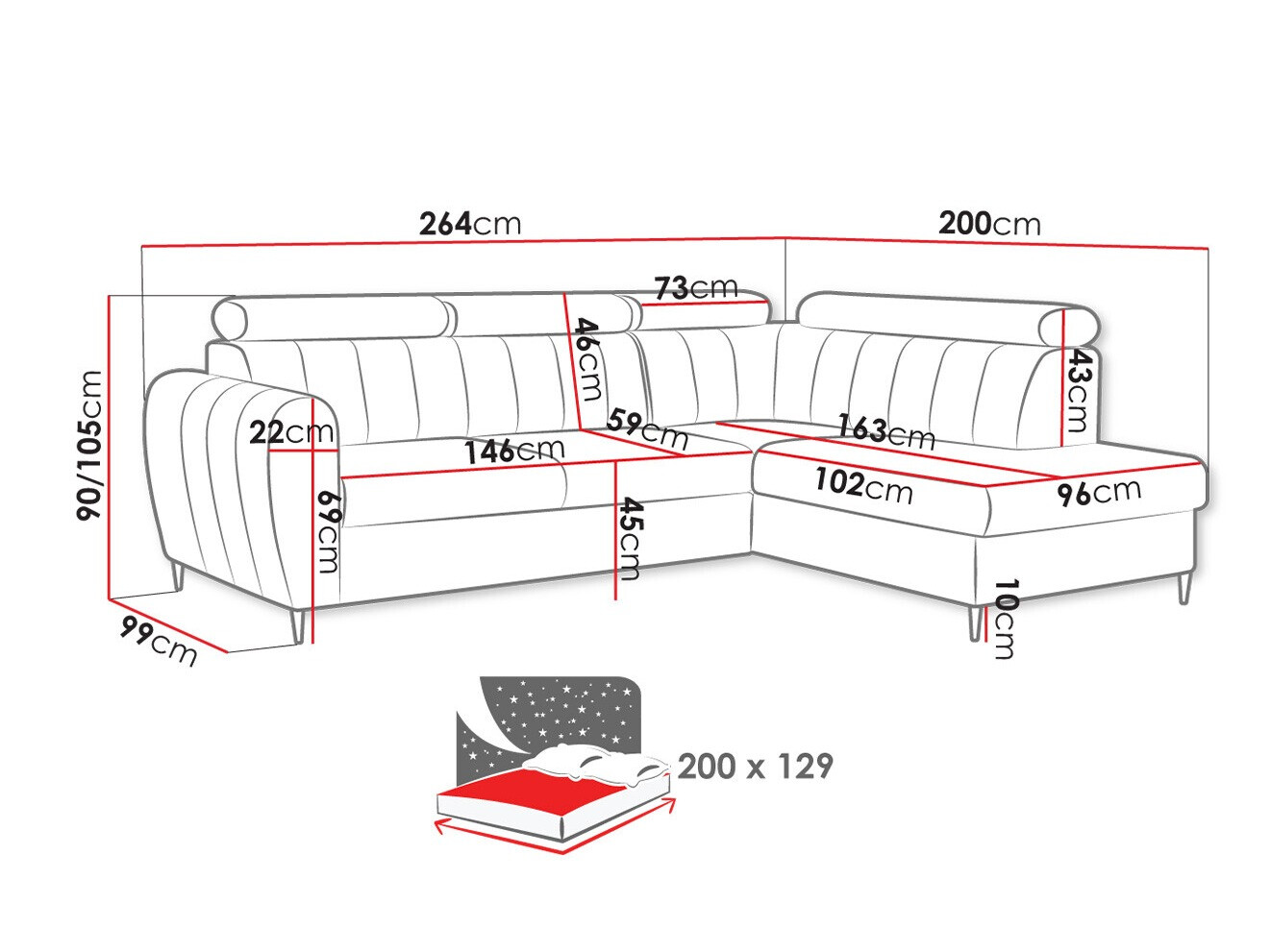 Hoekbank Temple 125 (Kronos 19)