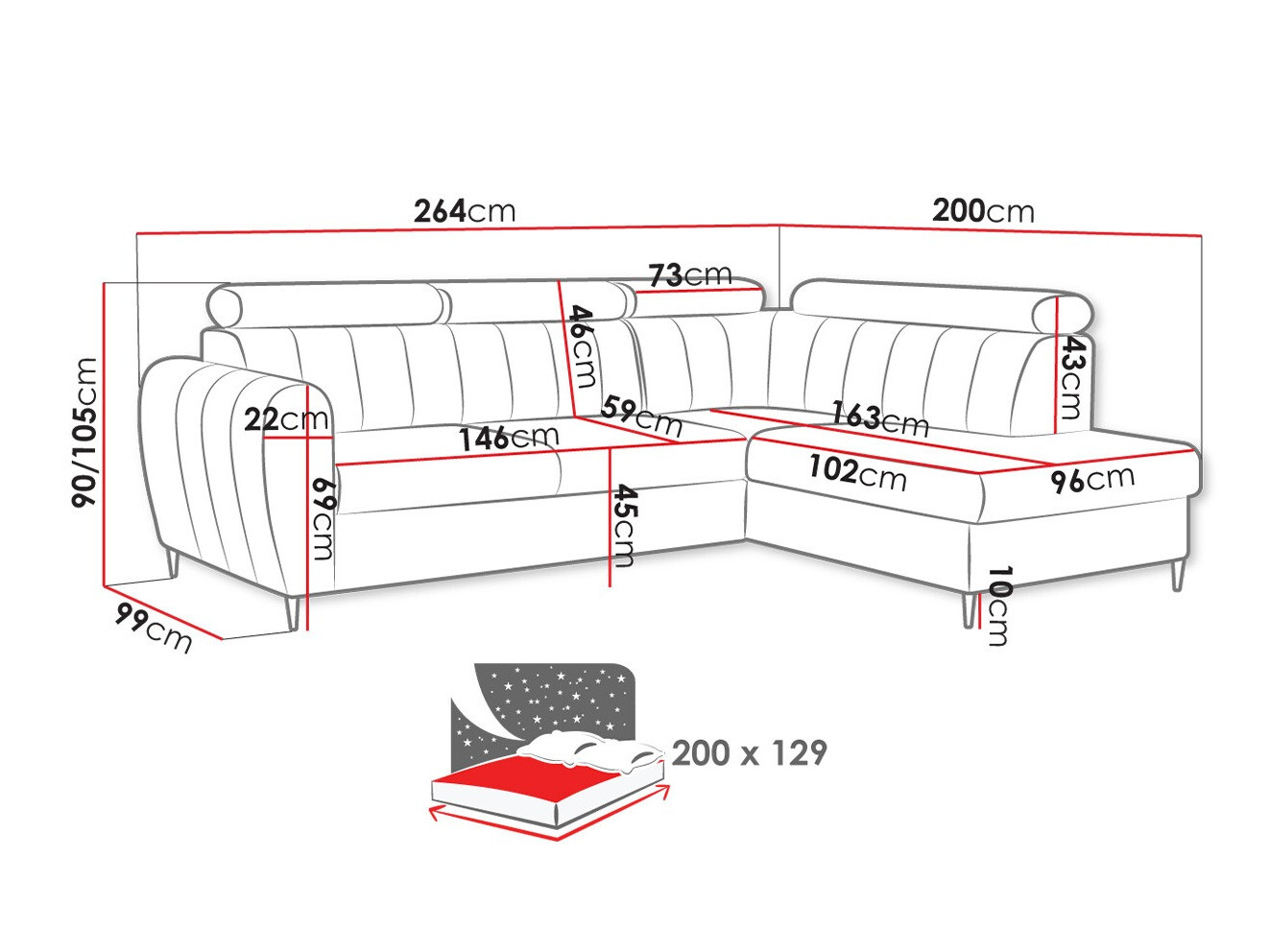Hoekbank Temple 125 (Kronos 29)