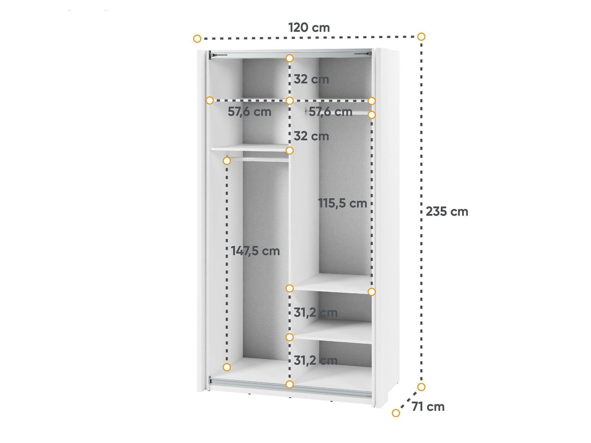 Kledingkast Fresno 132