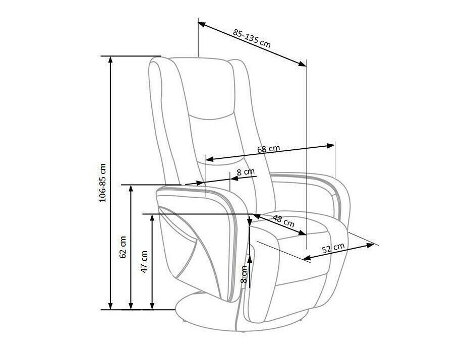 Relaxfauteuil Houston 493 (Beige)
