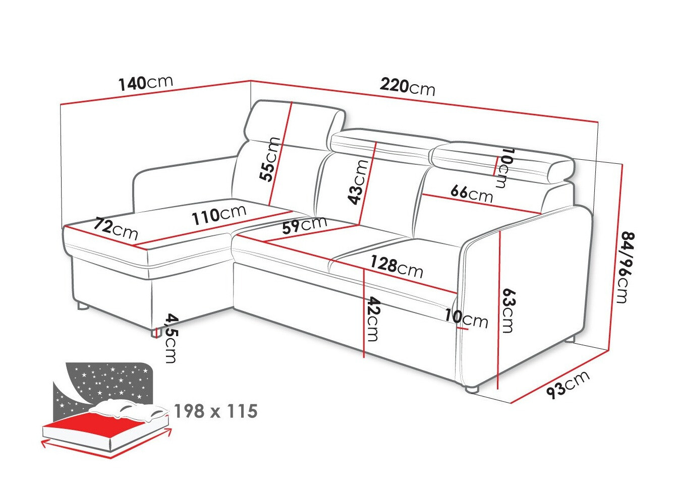 Hoekbank Temple 127 (Enjoy New 3)