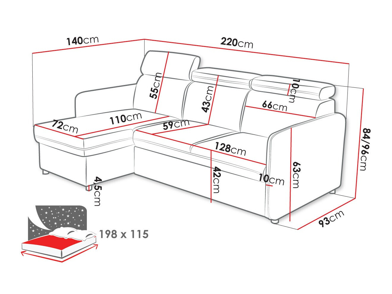Hoekbank Temple 127 (Enjoy New 4)