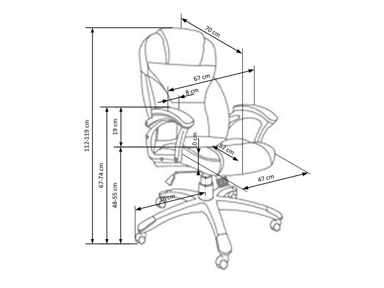 Bureaustoel Houston 189 (Grijs)