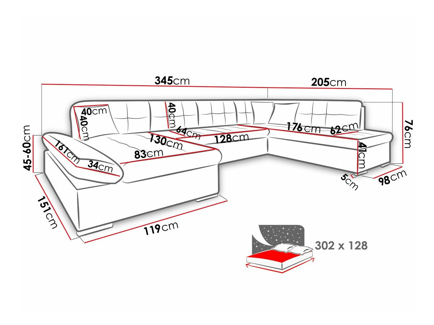 Hoekbank Comfivo 150 (Wave 05 + Wave 02)