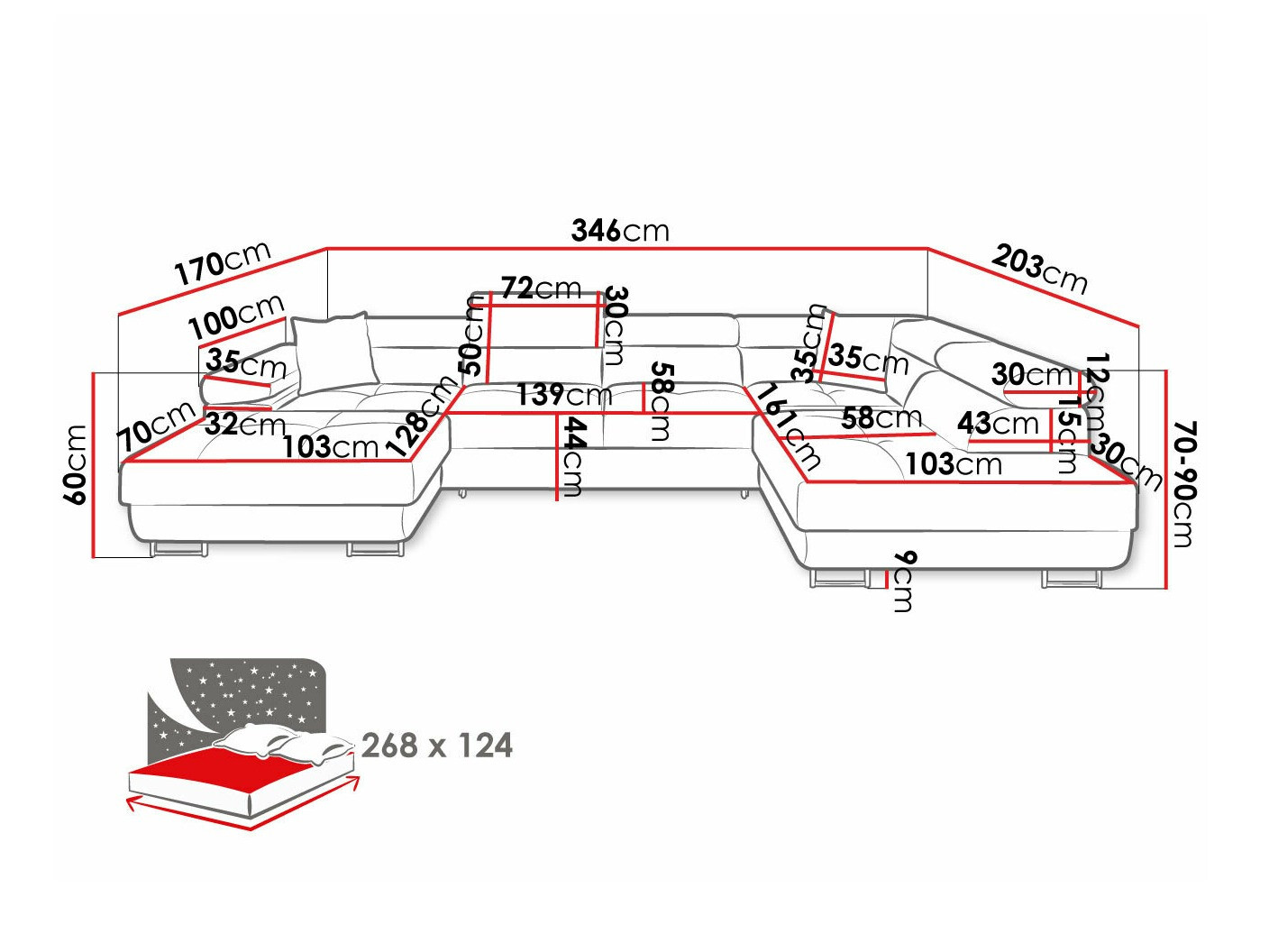 Hoekbank Comfivo Eliferu 103 (Poso 05)