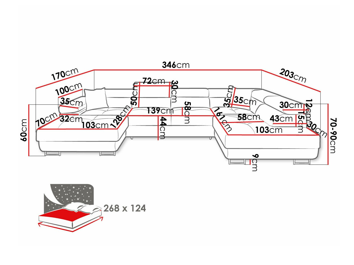 Hoekbank Comfivo Eliferu 103 (Poso 14)