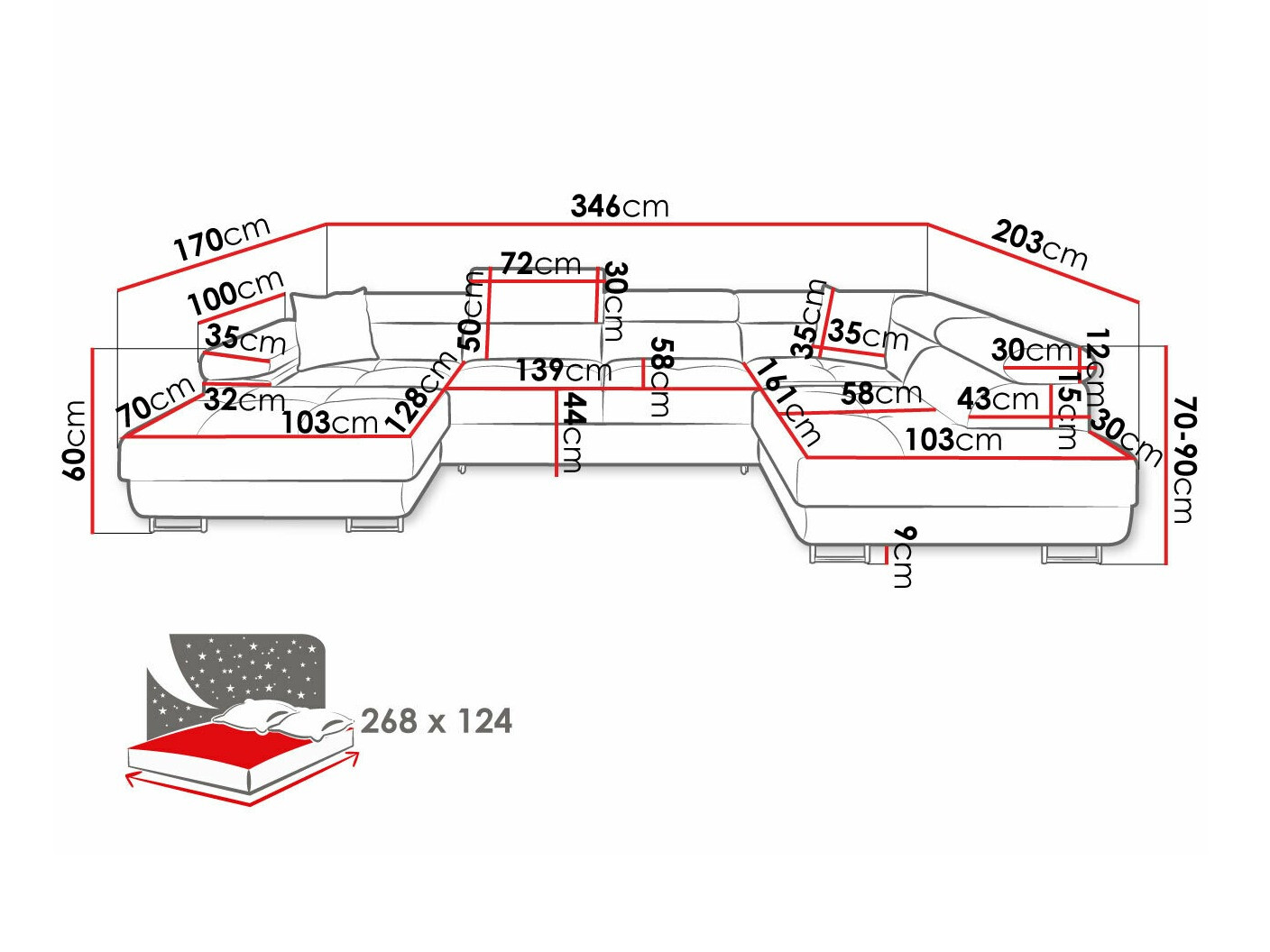Hoekbank Comfivo Eliferu 103 (Poso 39)