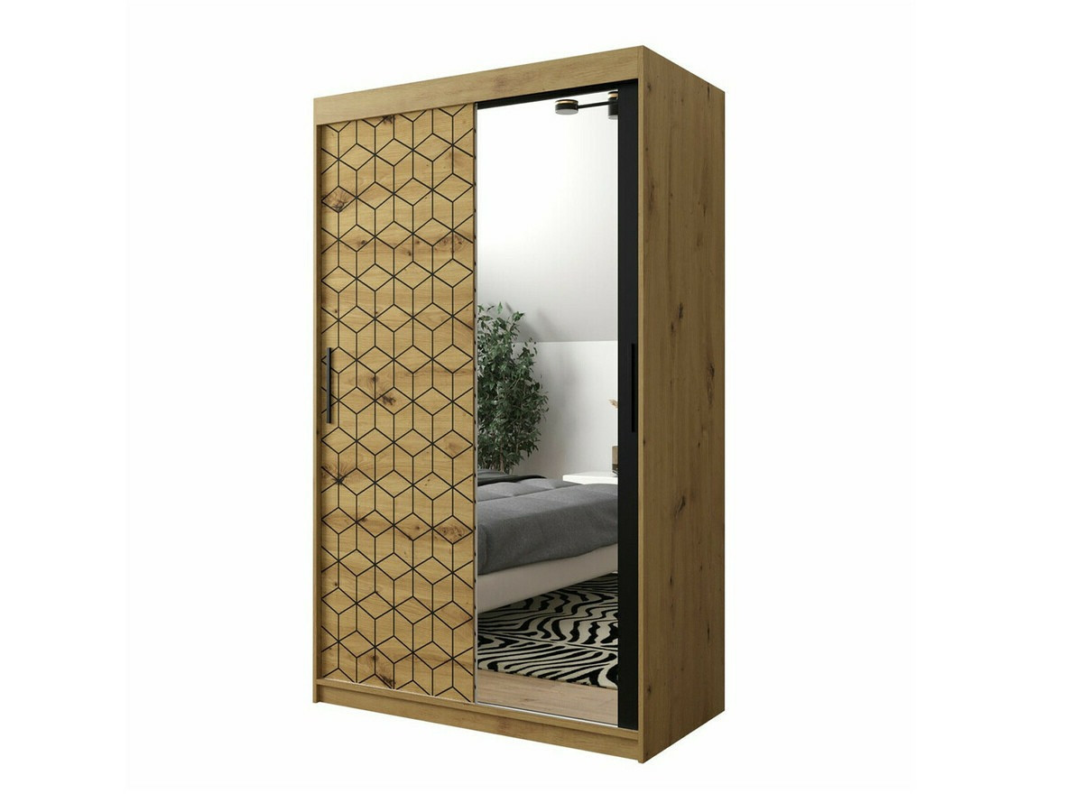 Kledingkast Hartford 287 (Artisan eiken + Zwart)