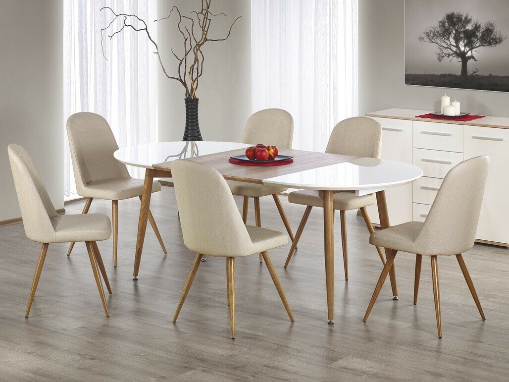 Tafel Houston 567 (Wit + Eiken honing)
