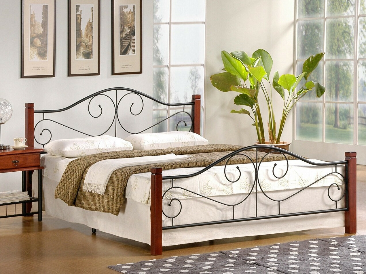 Bed Houston 574 (Kers + Zwart)