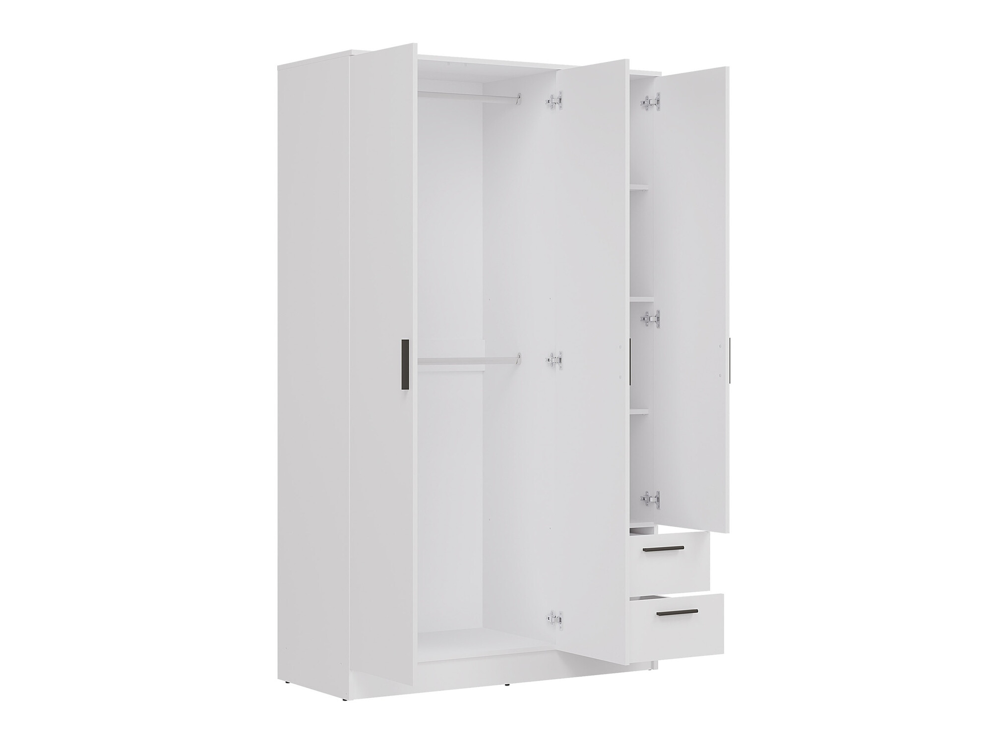 Kledingkast Orlando 222 (Wit)