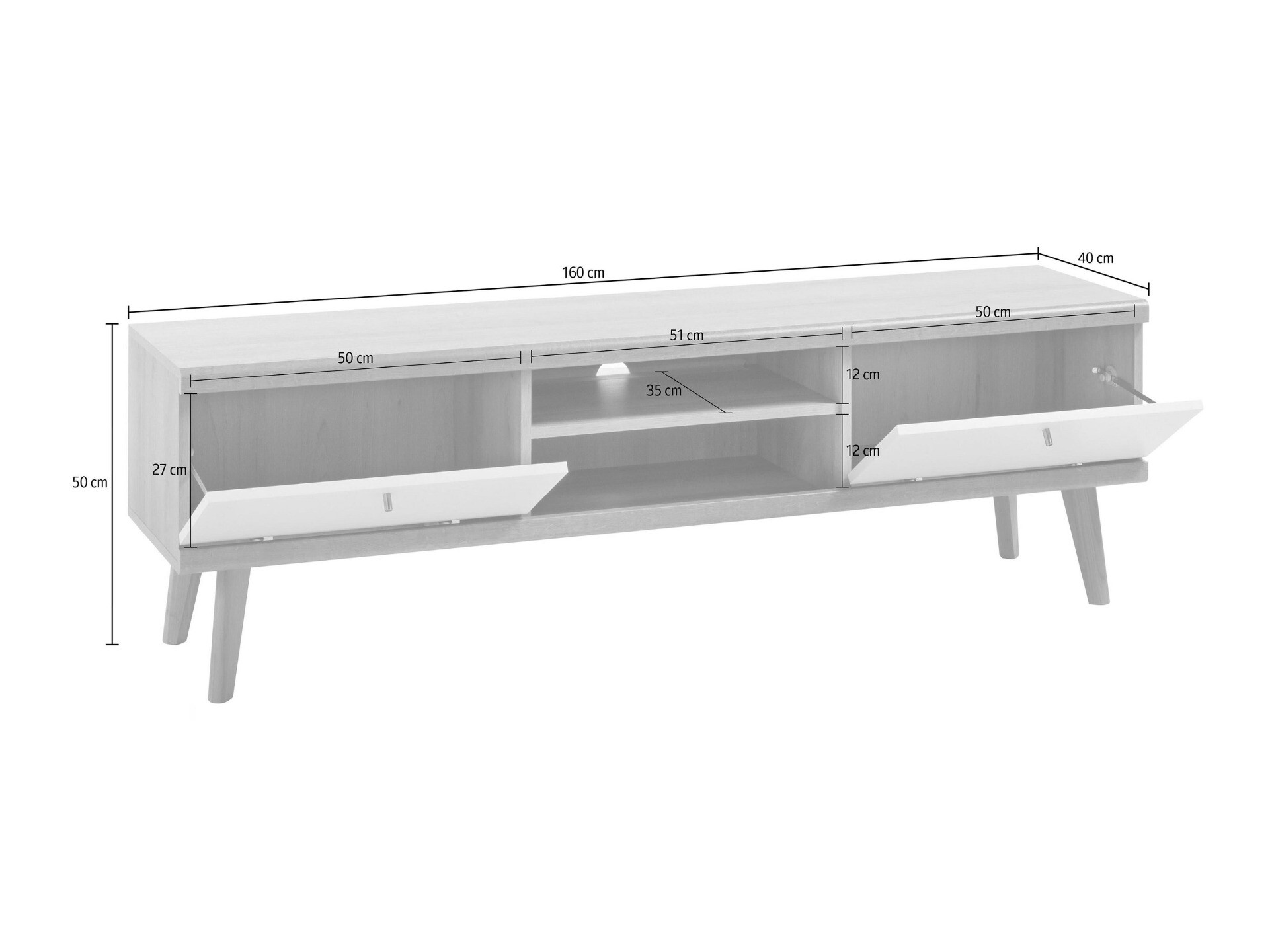 TV-meubel Elbfiou 107