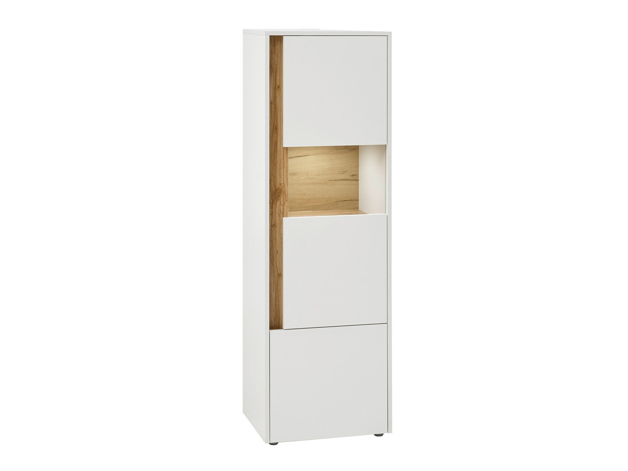 Boekenkast Elbsori 102 (Wit + Wotan eik)