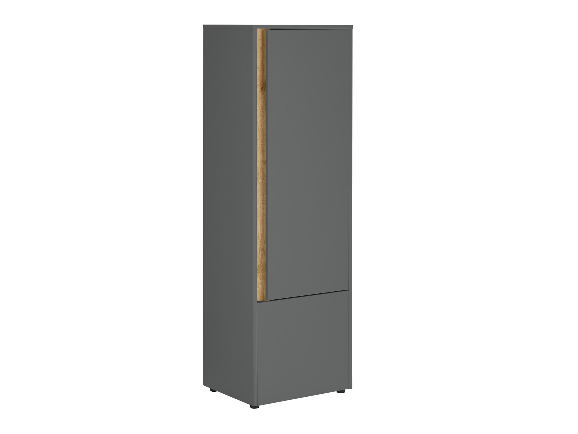 Boekenkast Elbsori 104 (Antraciet + Wotan eik)