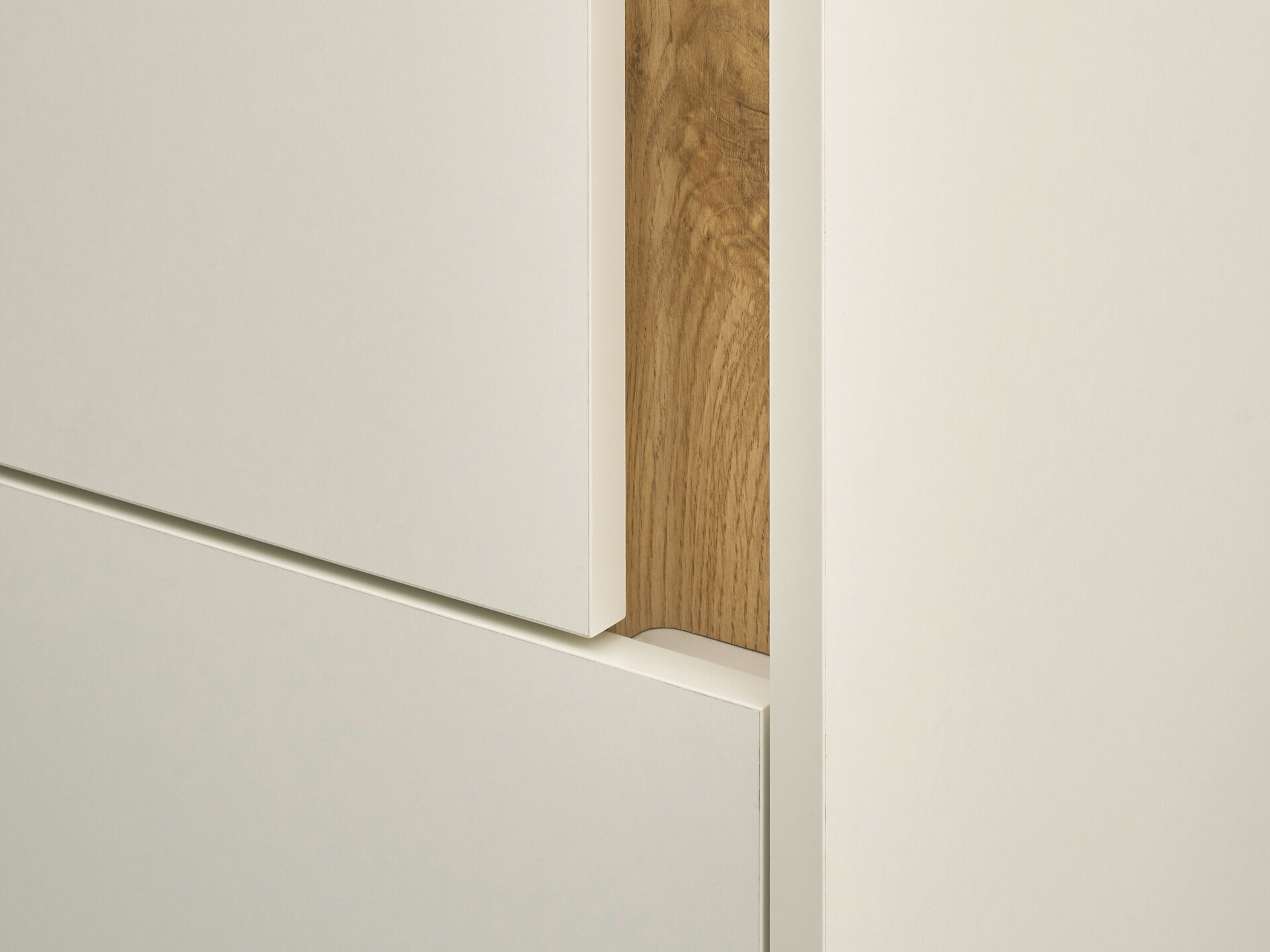 Boekenkast Elbsori 104 (Wit + Wotan eik)