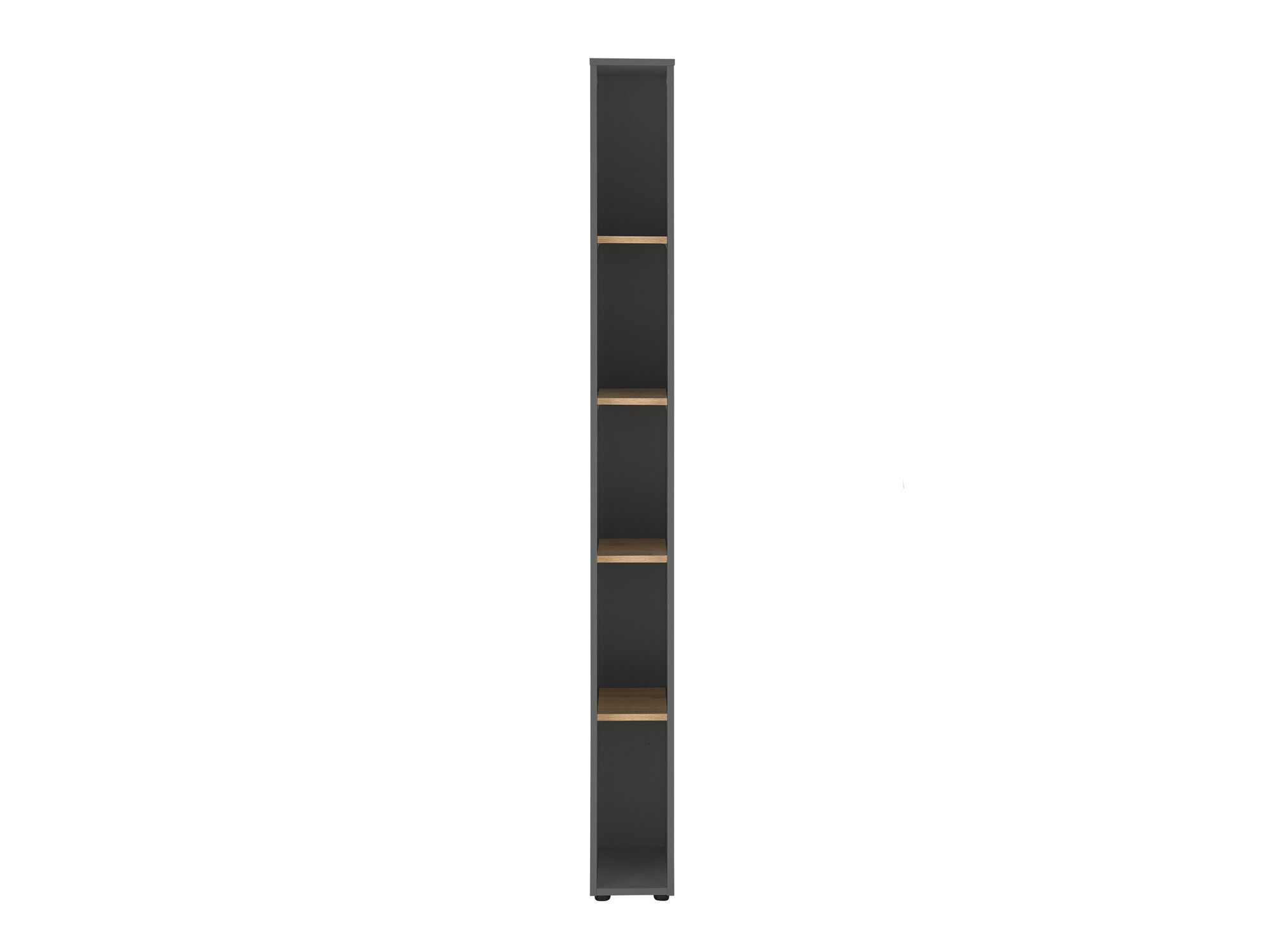 Boekenkast Elbsori 105 (Antraciet + Wotan eik)
