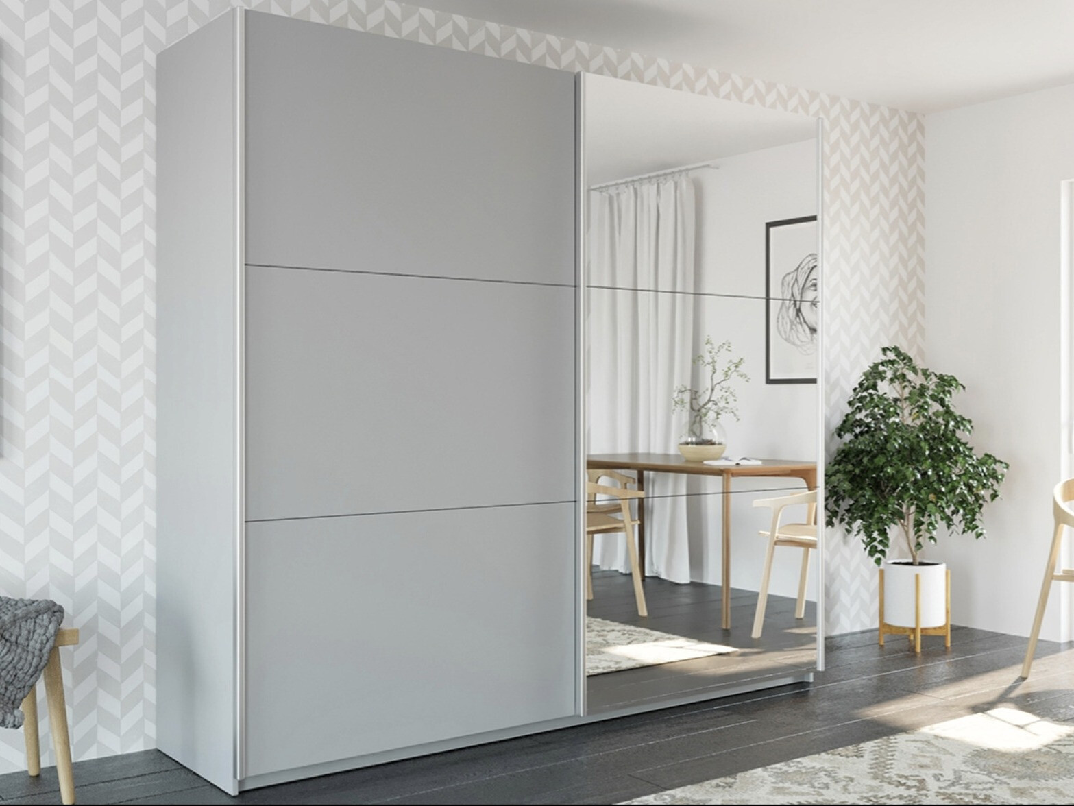 Kledingkast Honolulu 131 (Grijs)