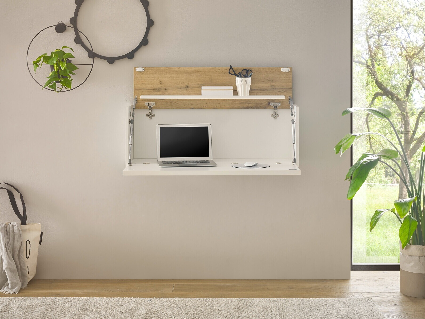 Bureau Elbsori 107 (Wit + Wotan eik)