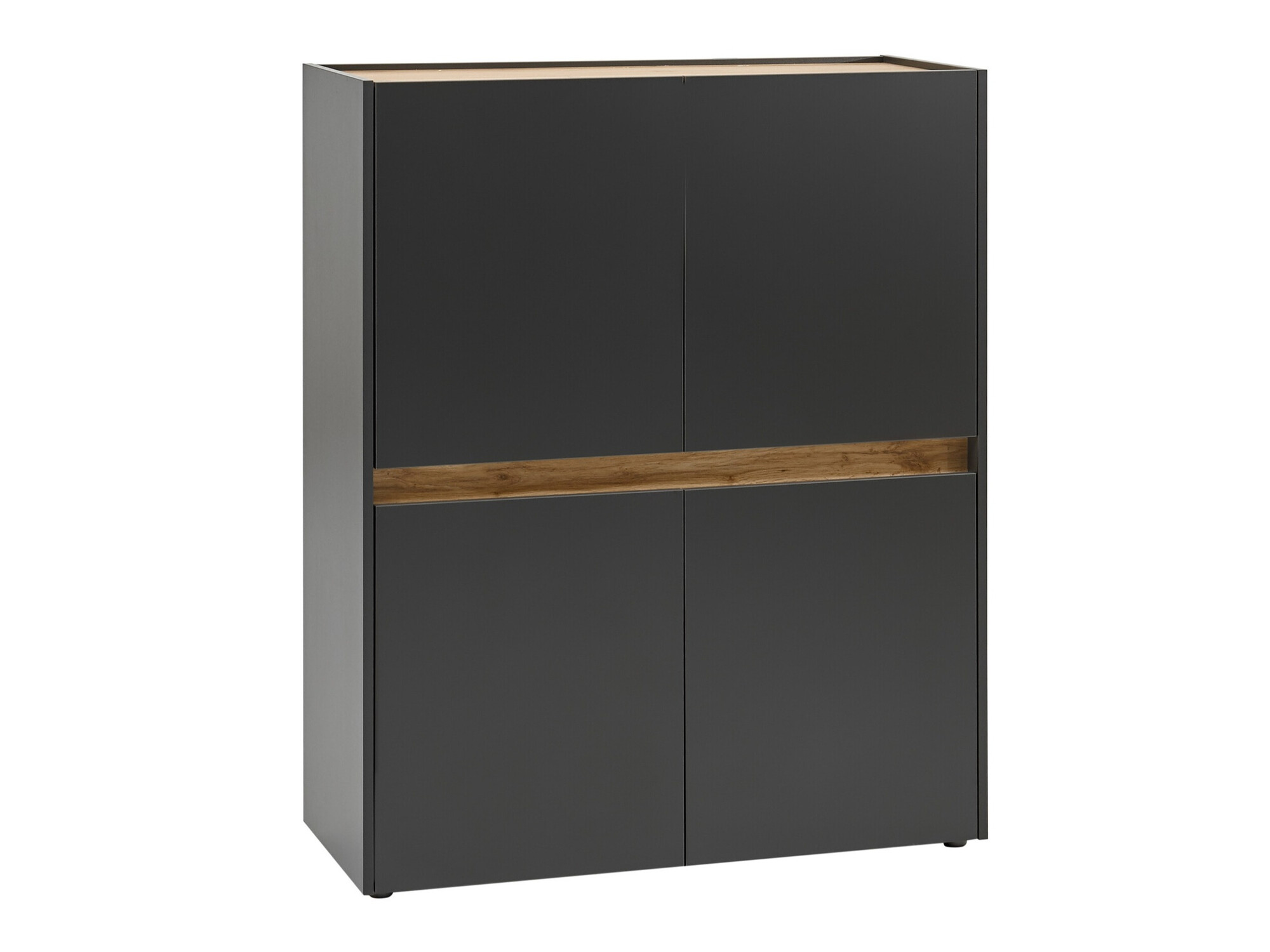 Dressoir Elbsori 111 (Antraciet + Wotan eik)