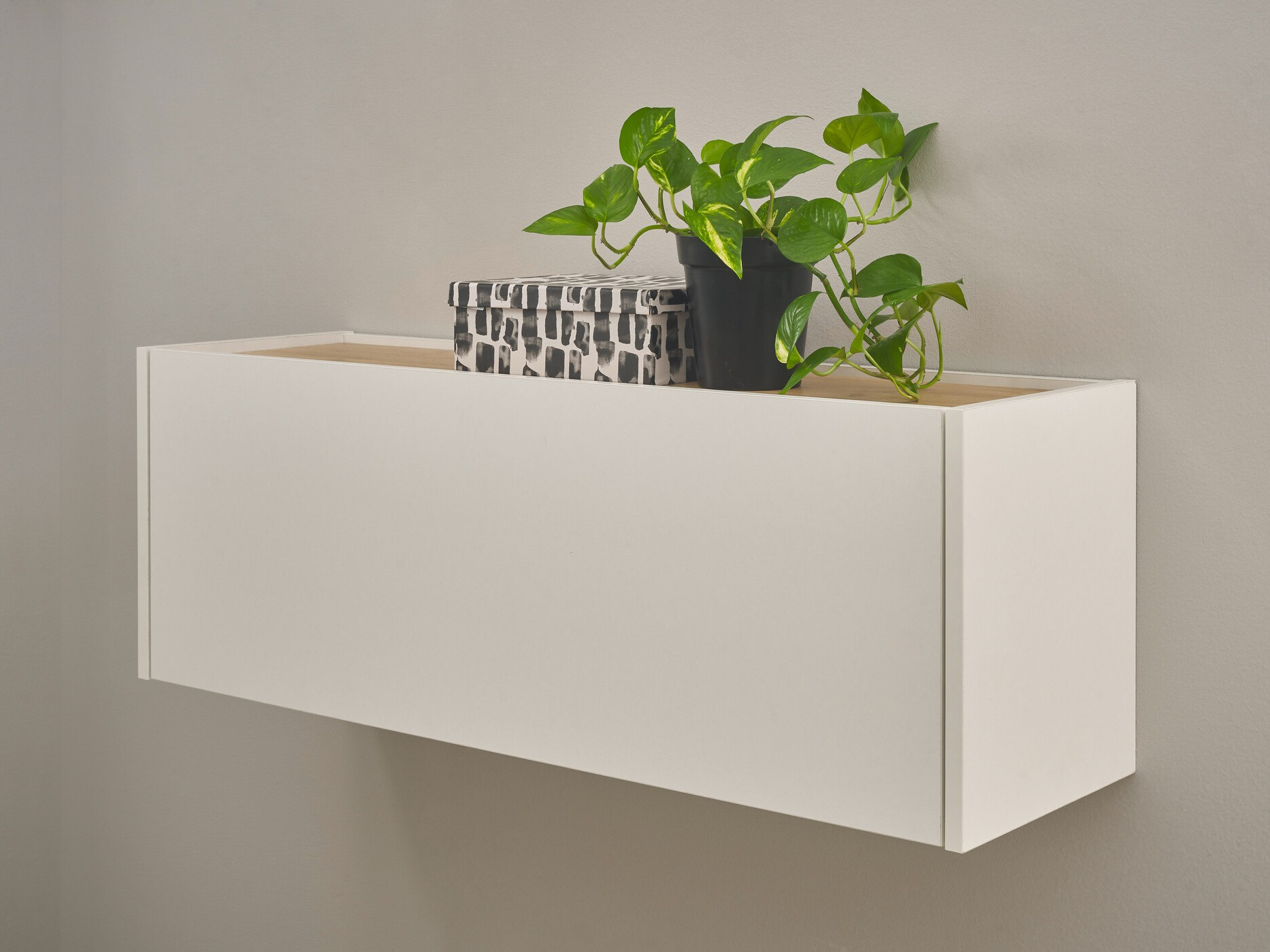 Wandkast Elbsori 109 (Wit + Wotan eik)