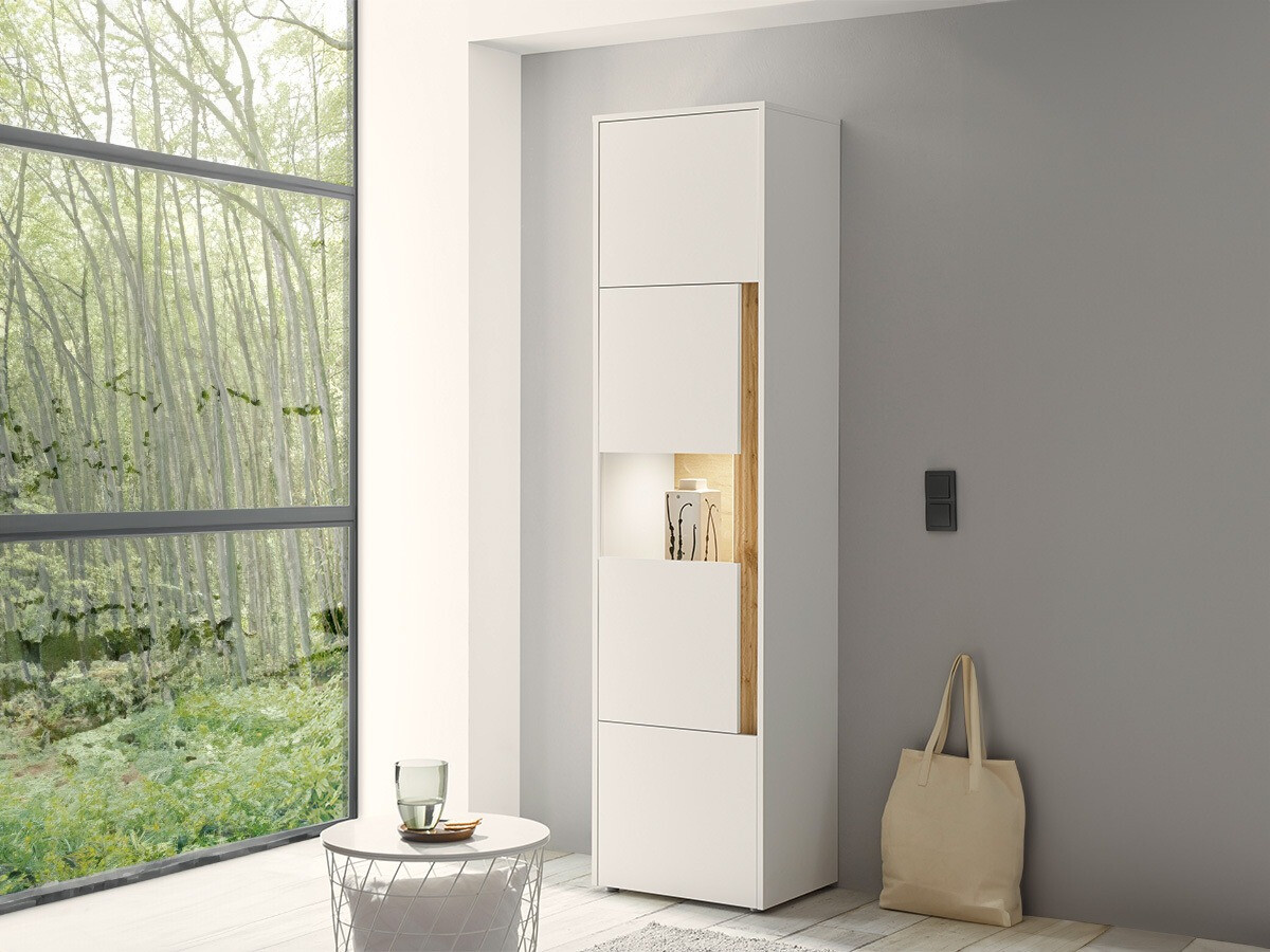 Boekenkast Elbsori 100 (Wit + Wotan eik)