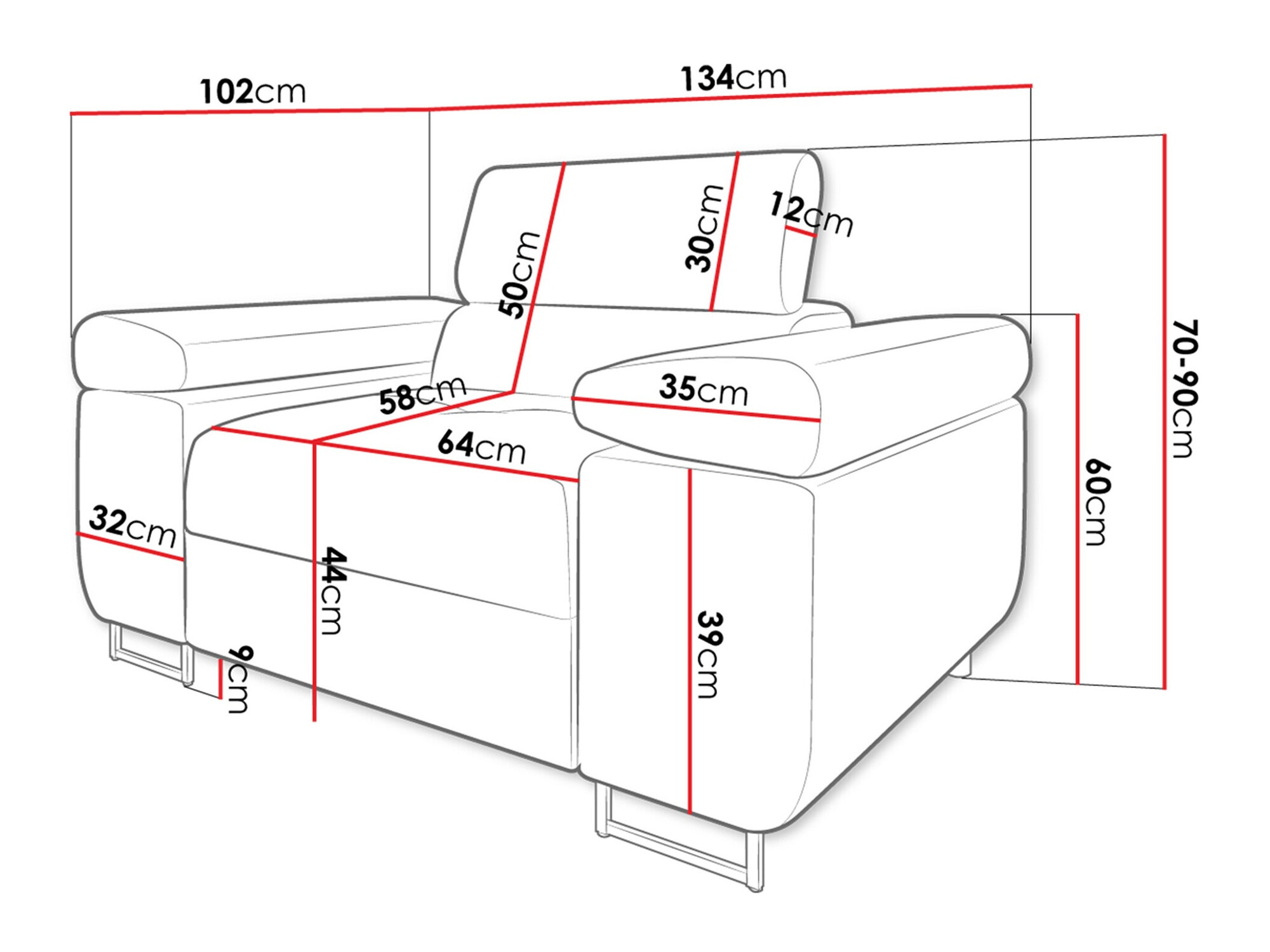 Fauteuil Comfivo Eliferu 106 (Poso 47)