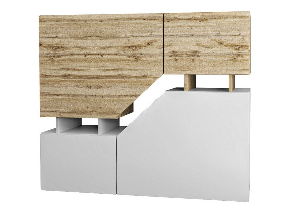 Dressoir Comfivo Daldune (Wotan eik + Wit)