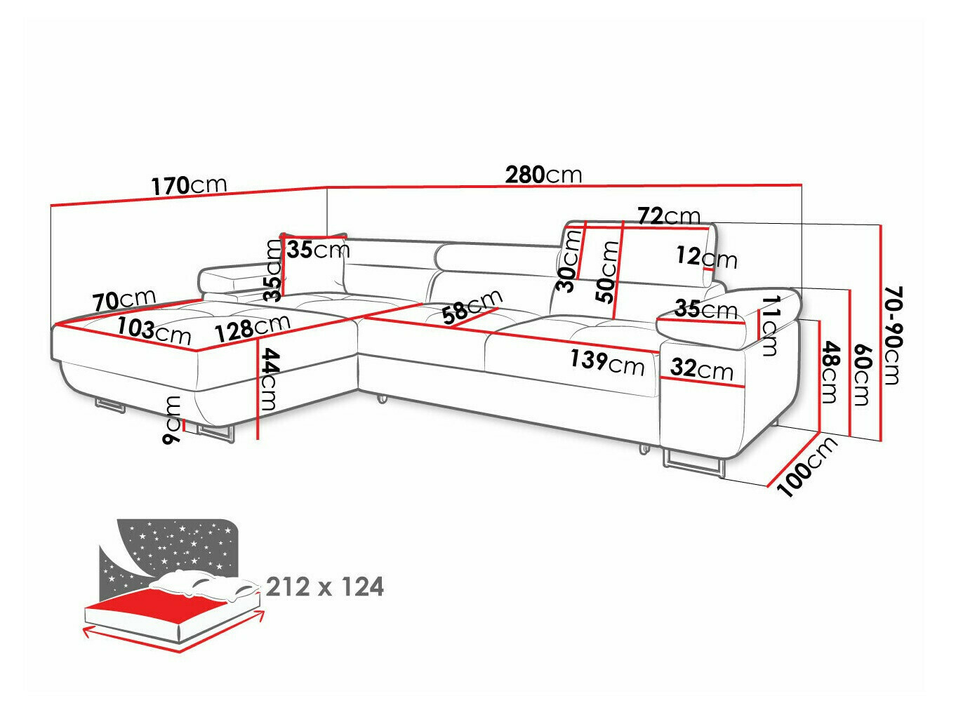 Hoekbank Comfivo Eliferu 102 (Lux 05)