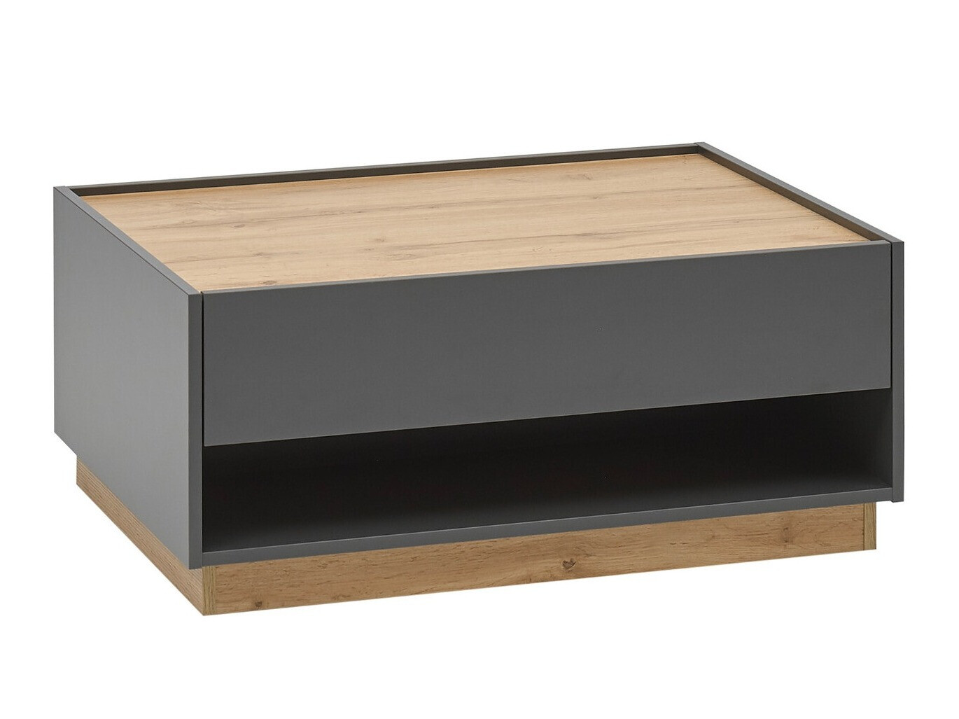 Salontafel Elbsori 123 (Antraciet + Wotan eik)