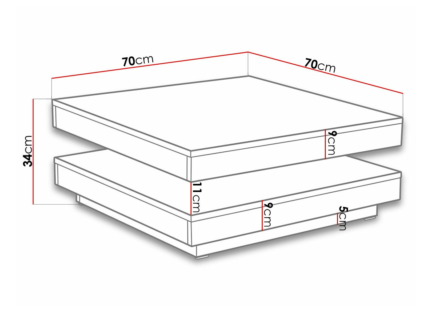 Salontafel transformator Comfivo 385 (Wit)