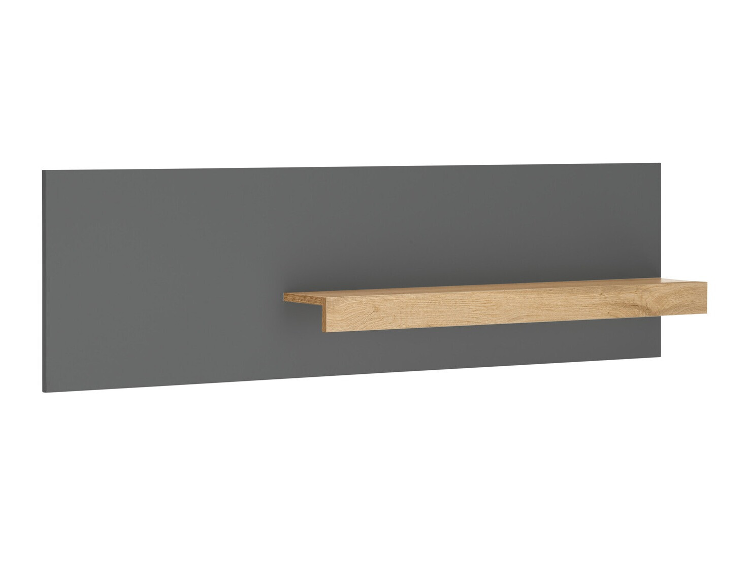 Wandplank Elbsori 125 (Antraciet + Wotan eik)