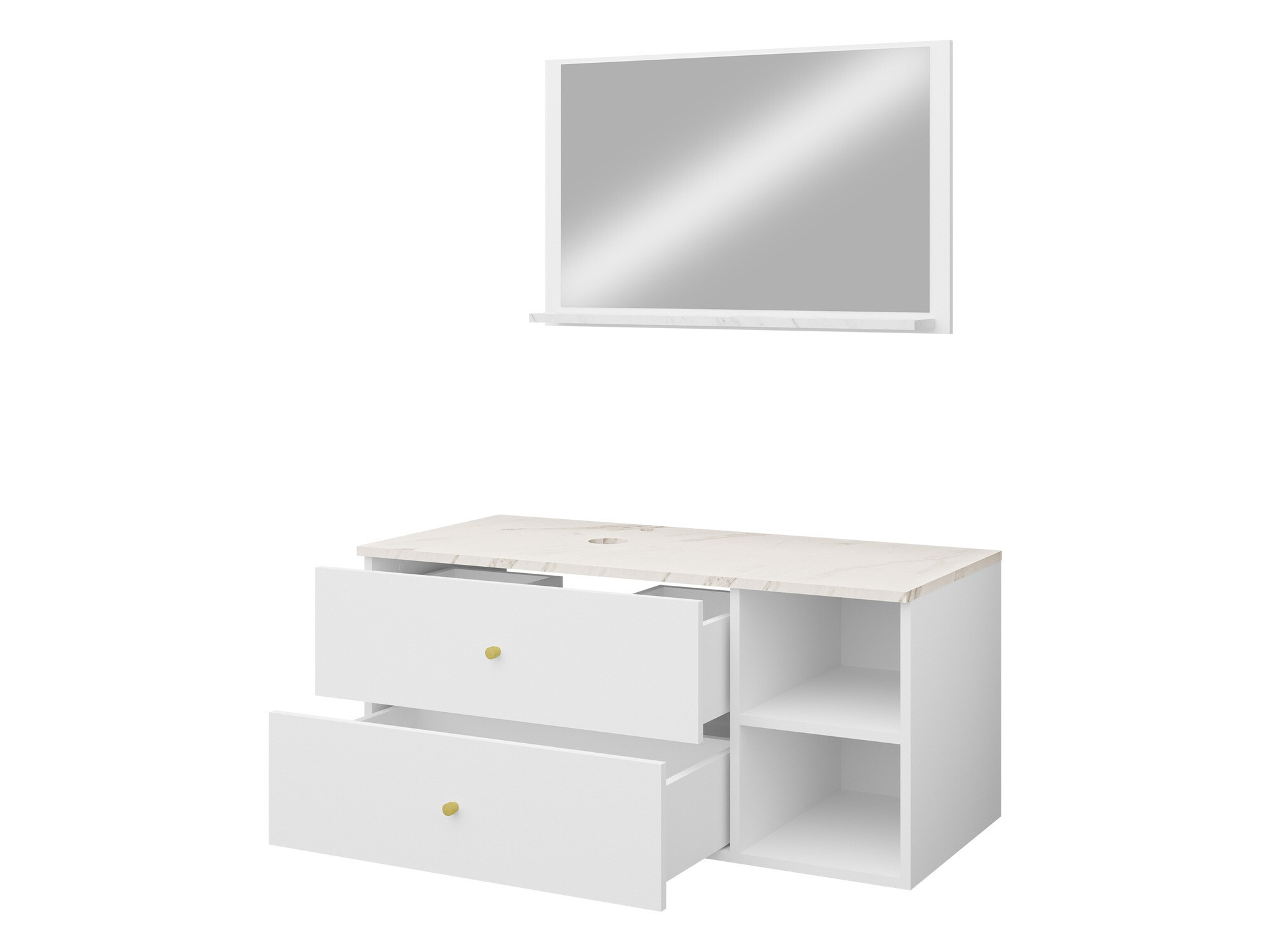 Badkamerset Ophruvi 100 (Wit)