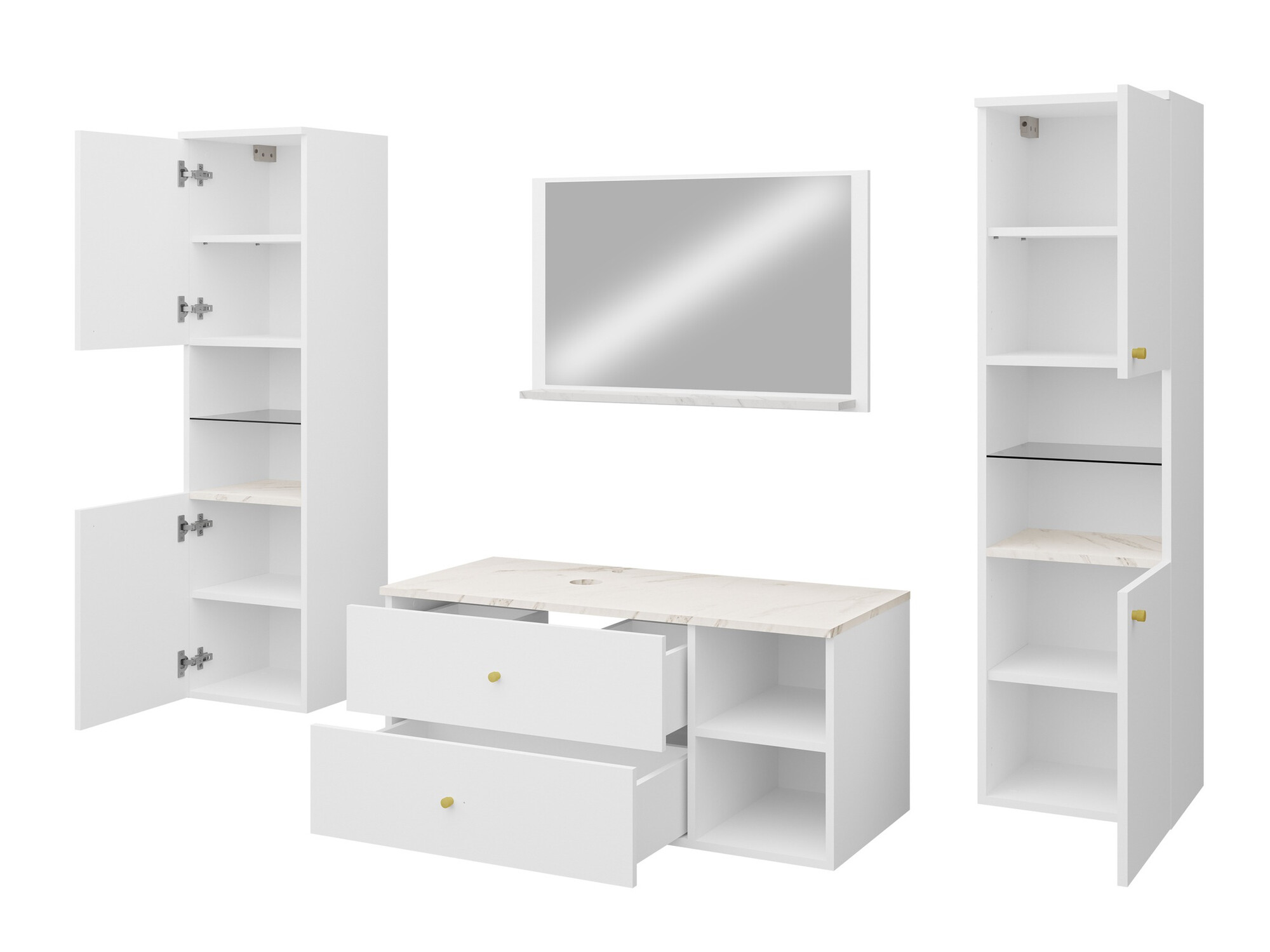 Badkamerset Ophruvi 102 (Wit)