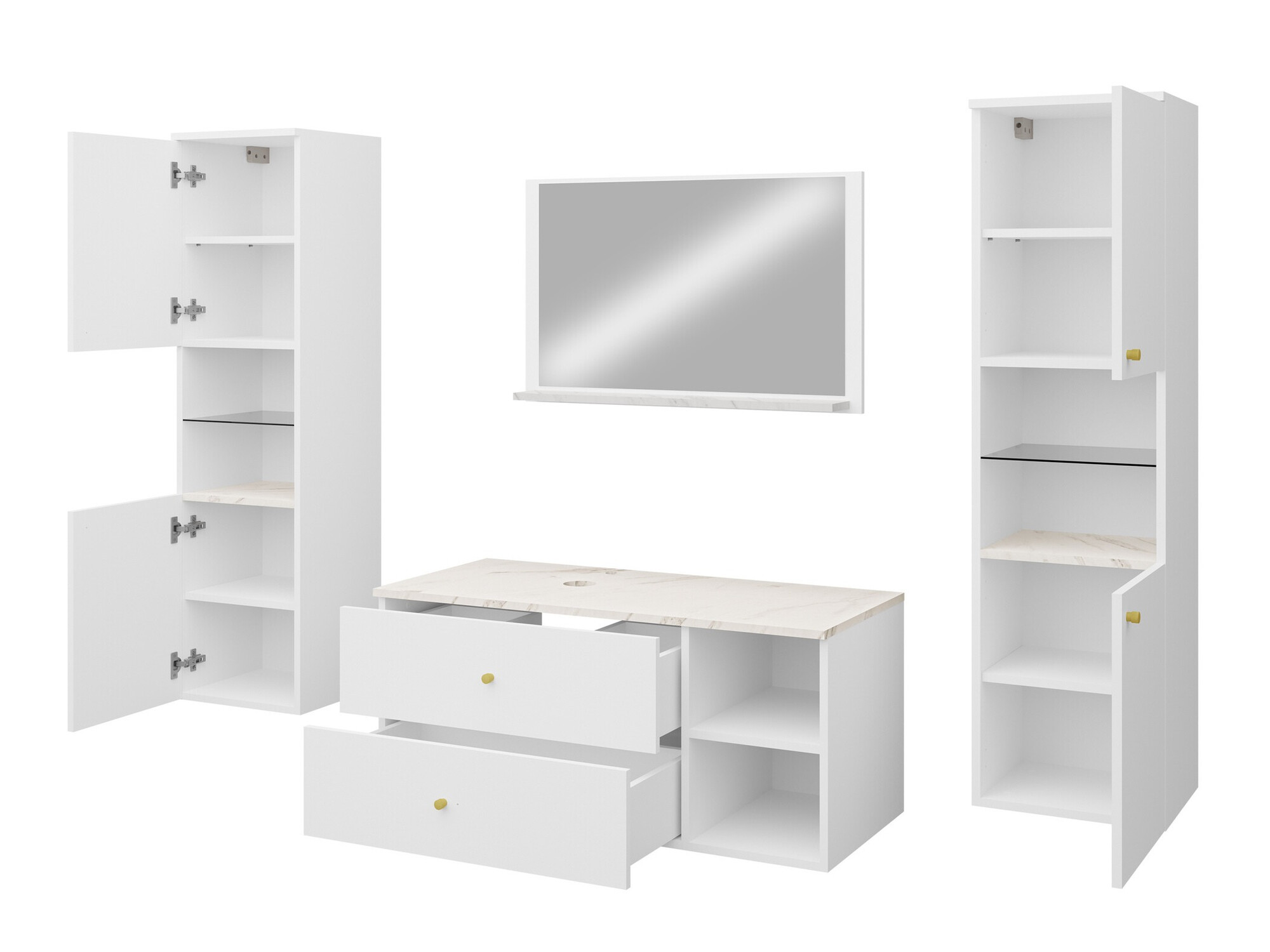 Badkamerset Ophruvi 102 (Wit)