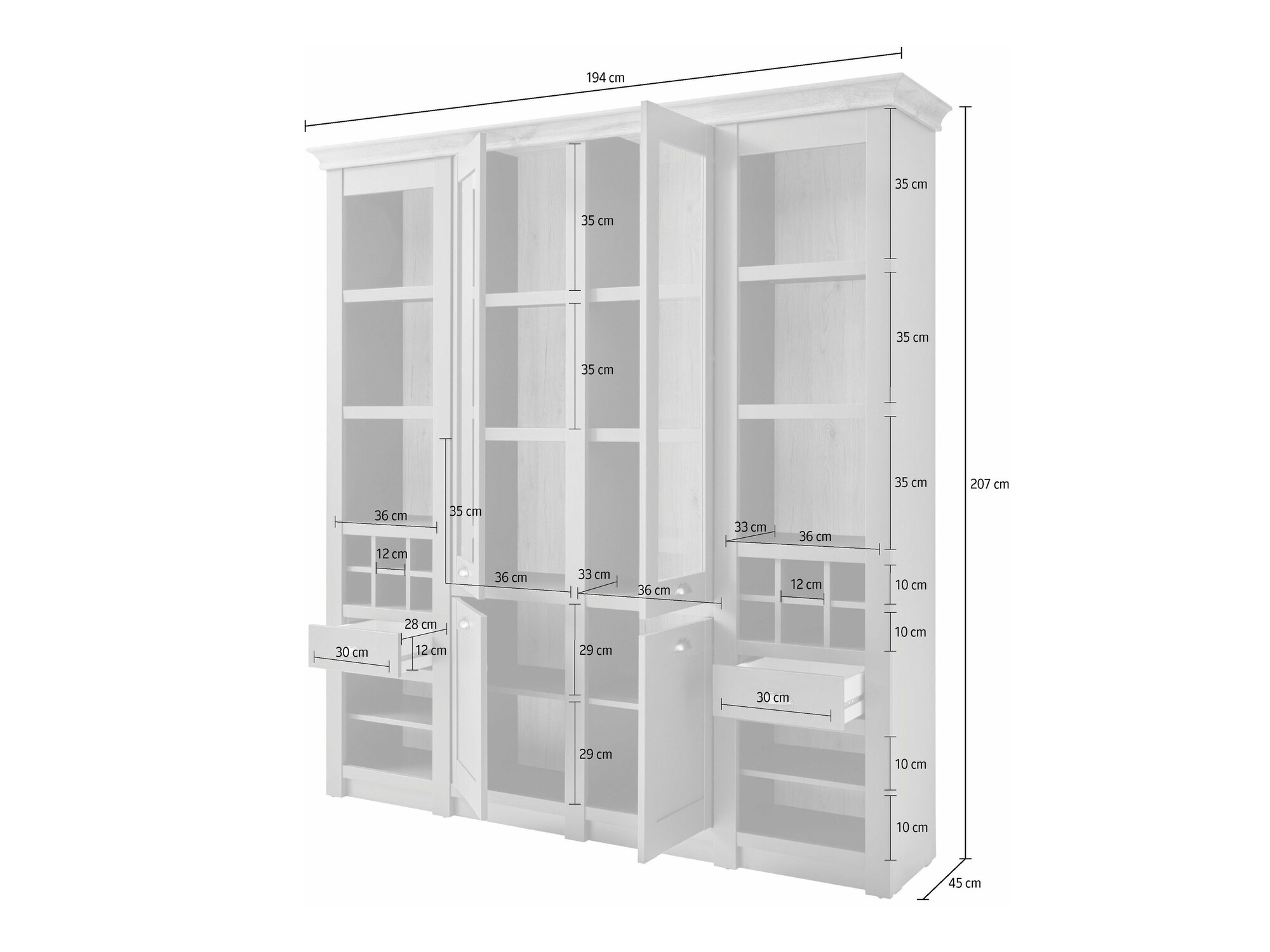 Boekenkast Lirvela 110