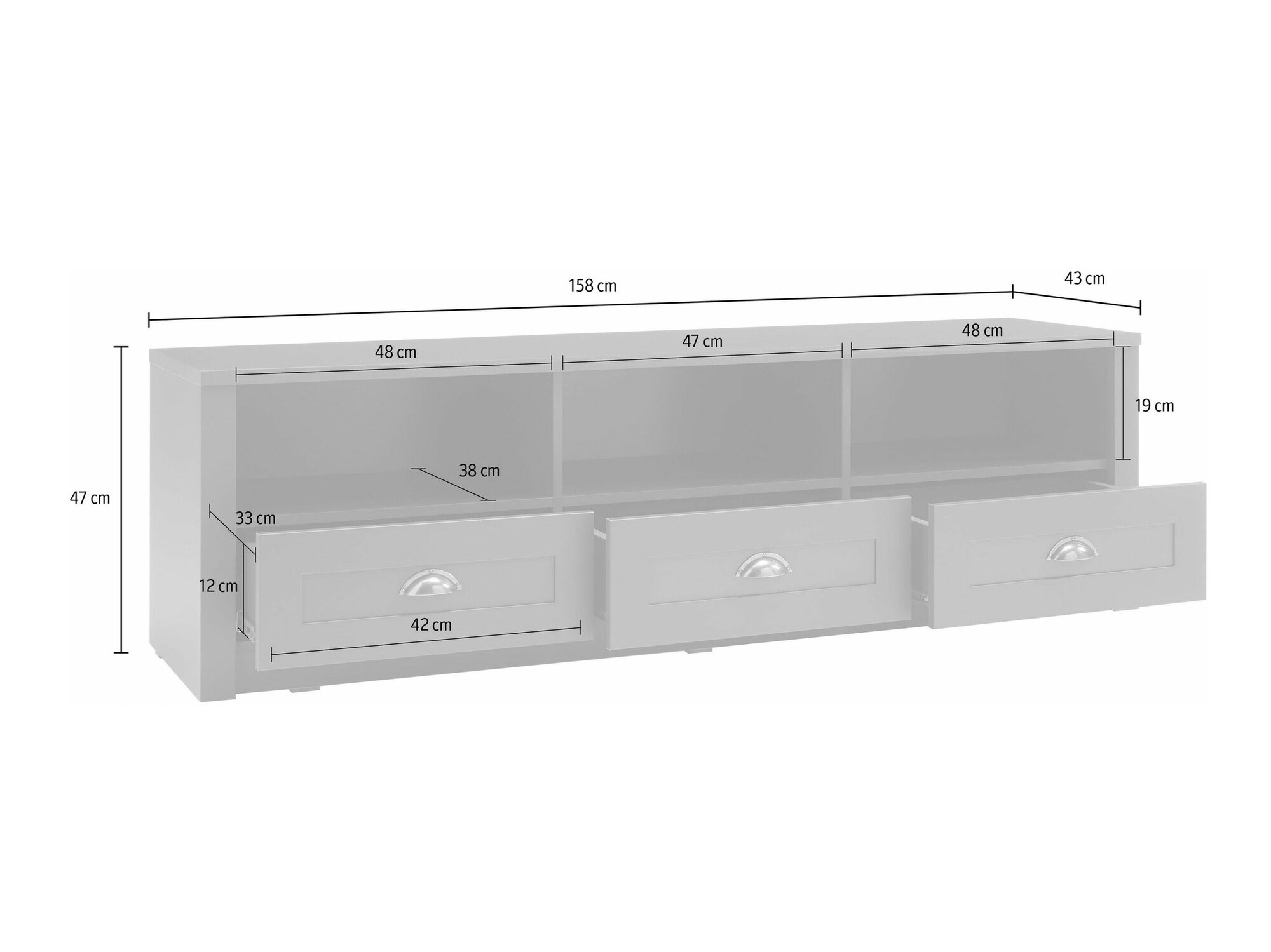 TV-meubel Evalira 100