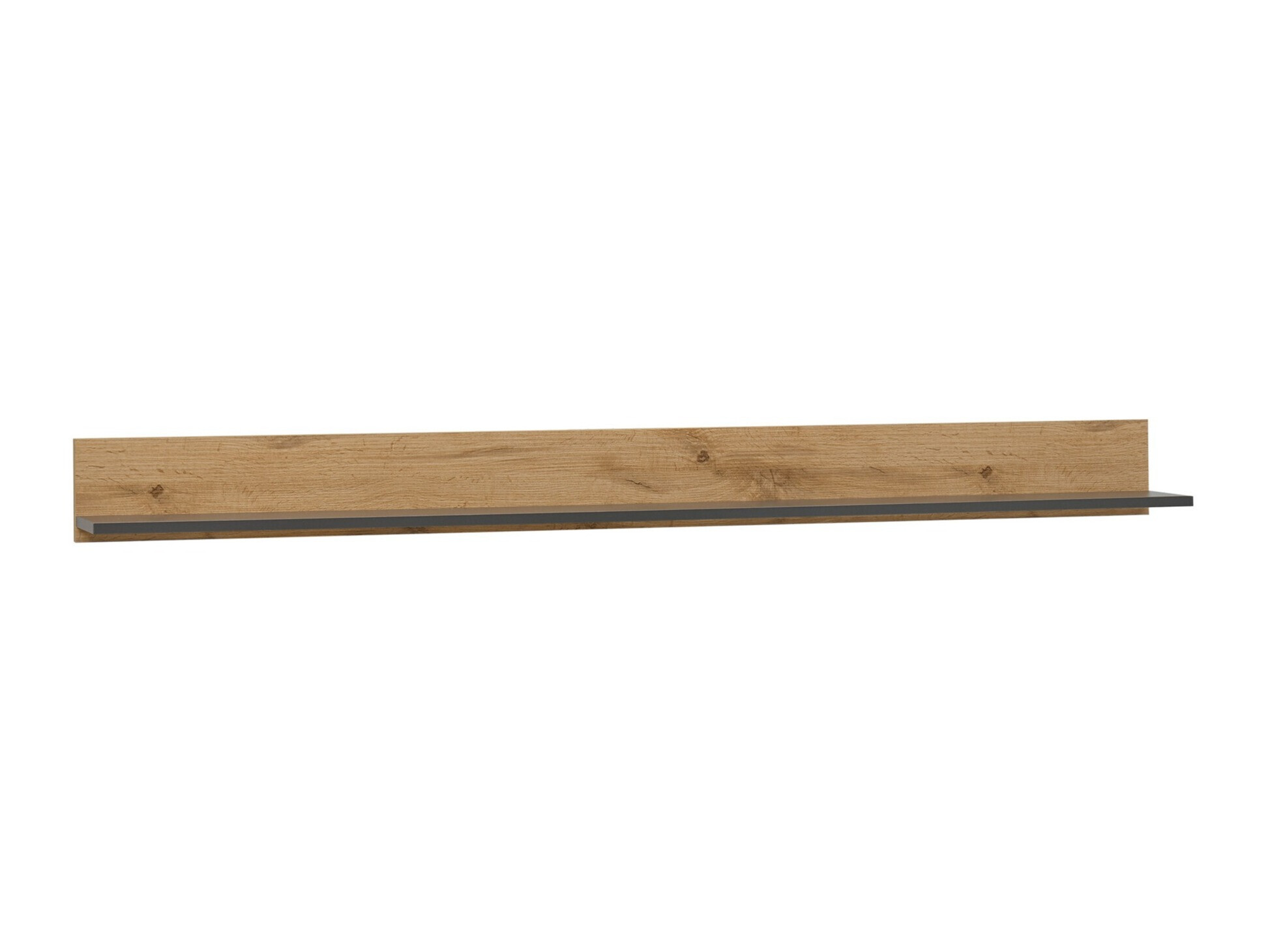Wandplank Elbsori 126 (Antraciet + Wotan eik)