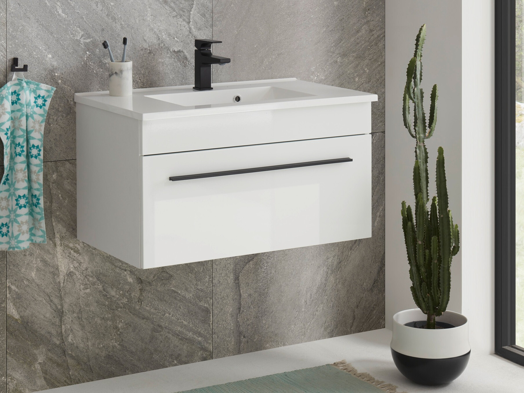 Hangend badkamermeubel voor wastafel Torbelu 101