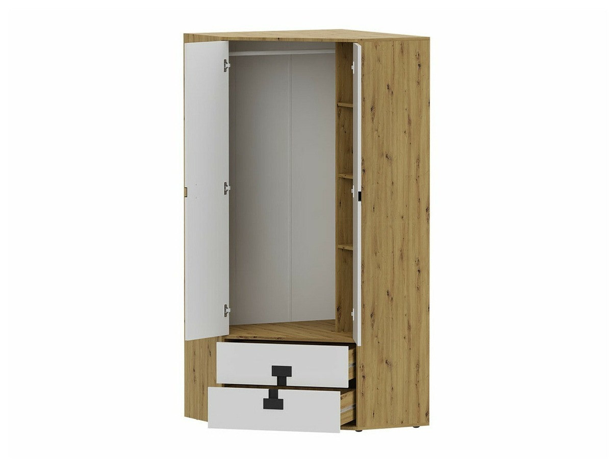 Hoekkledingkast Florevi 114 (Artisan eiken)