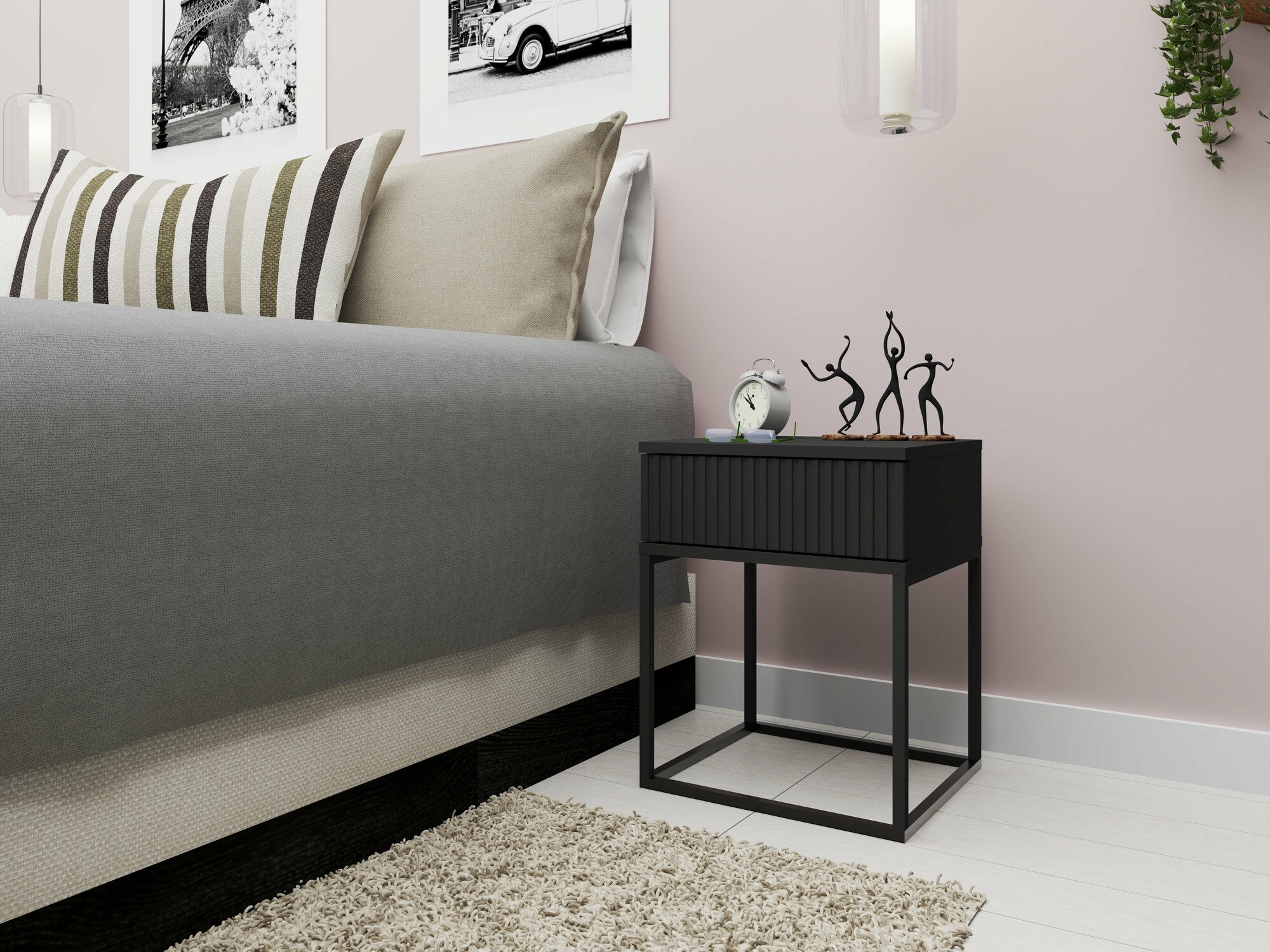 Nachtkastje Bristol 189 (Antraciet)