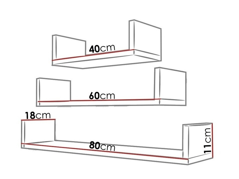 Set wandplanken Sarasota 105 (Wit)