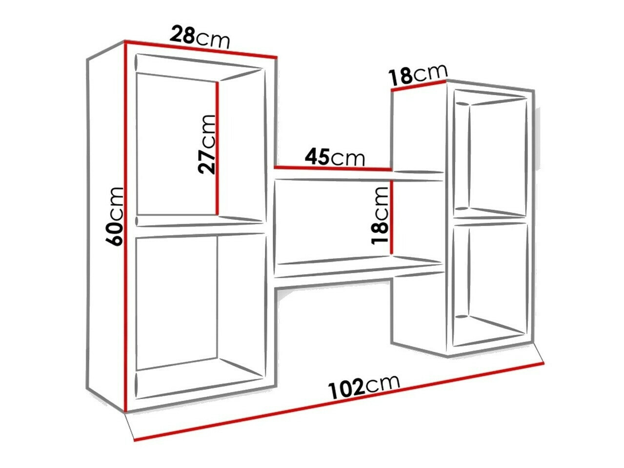 Wandplank Sarasota 112 (Wit)