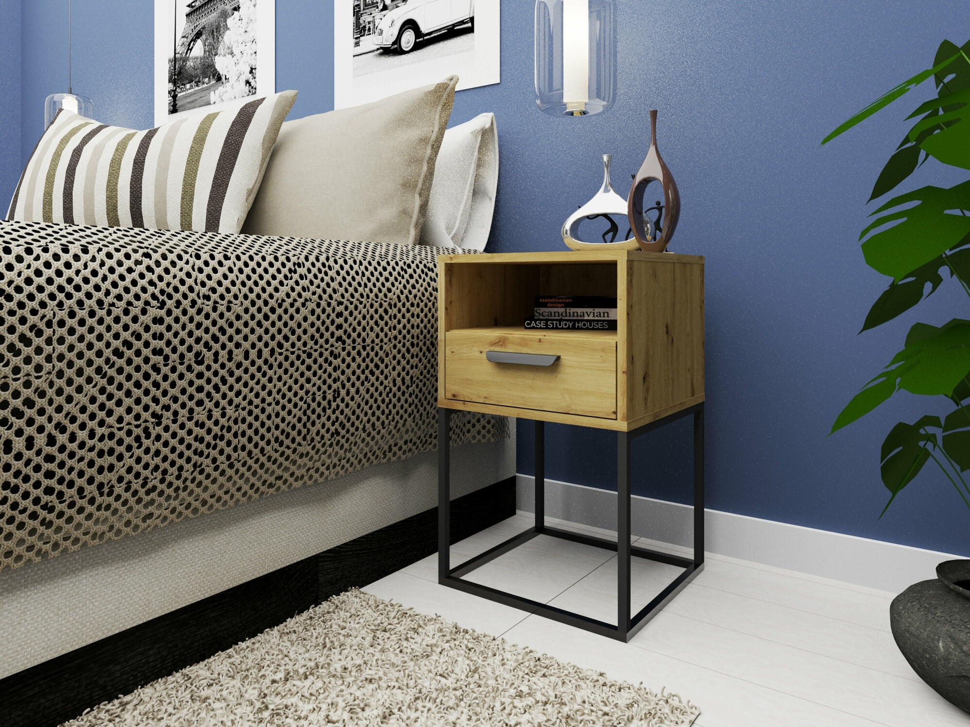 Nachtkastje Bristol 193 (Artisan eiken)