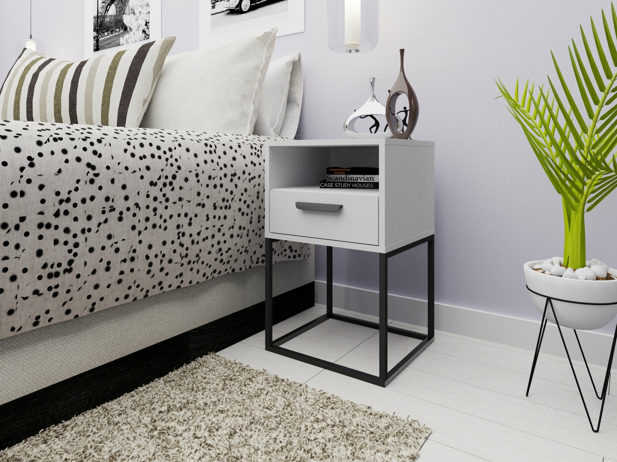 Nachtkastje Bristol 193 (Wit)