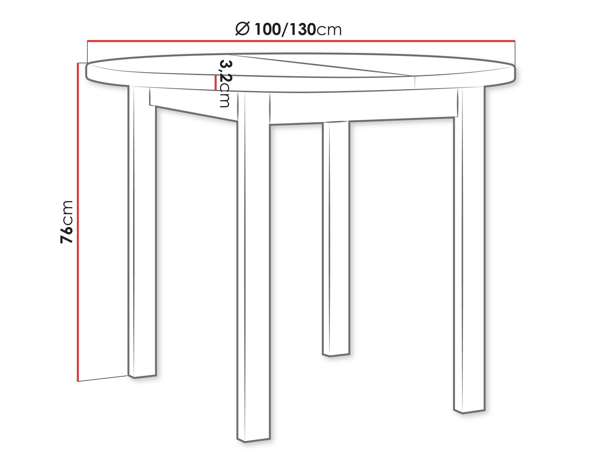 Tafel Victorville 355 (Artisan eiken + Zwart)