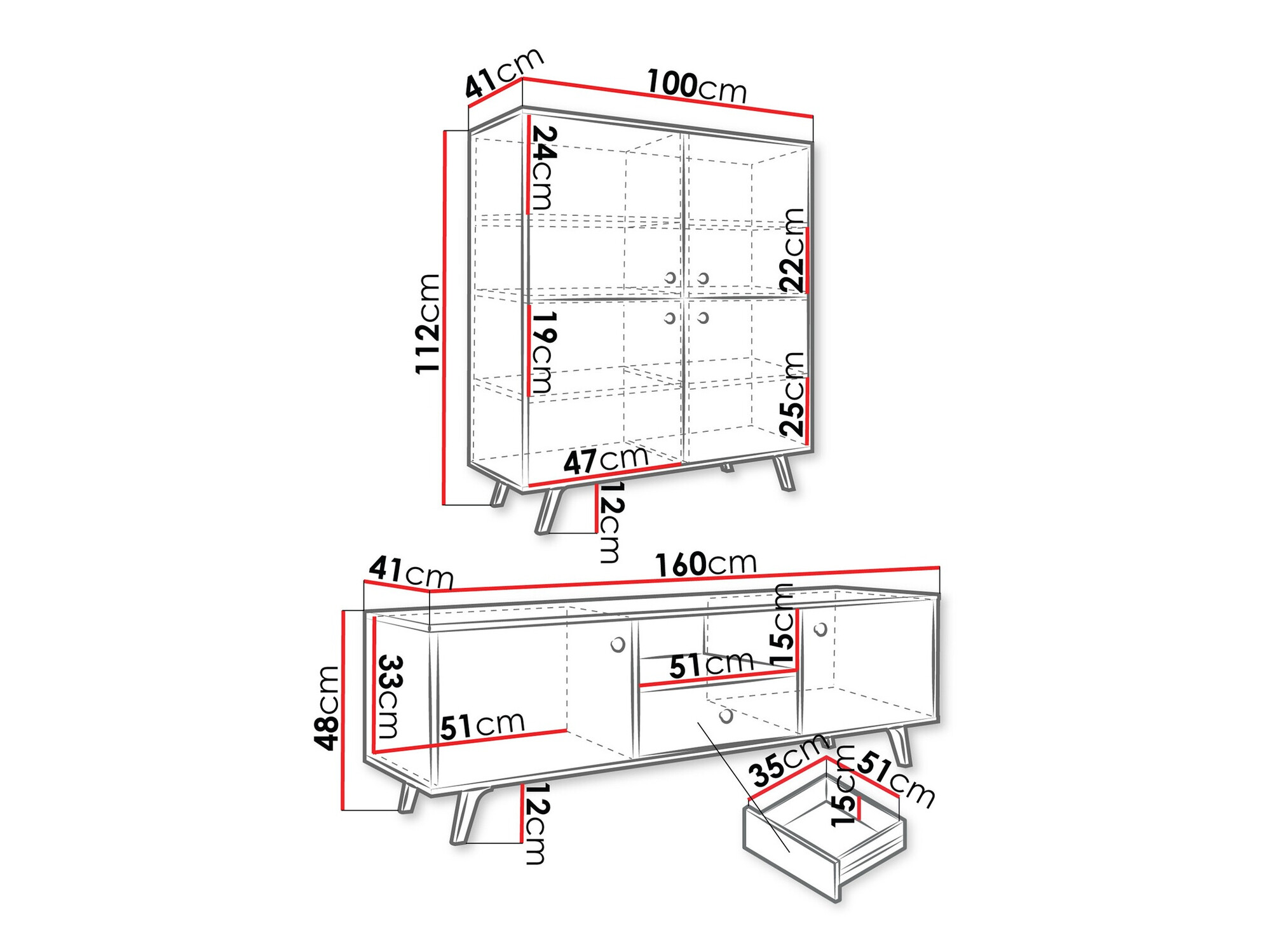 Woonkamerset Monfera 105 (Wit)