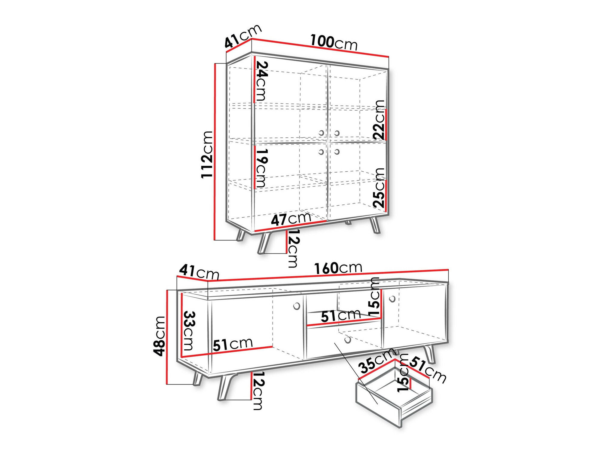 Woonkamerset Monfera 105 (Zwart)